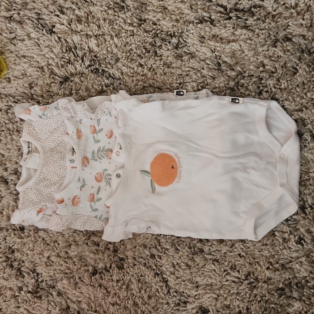 Peach onsies